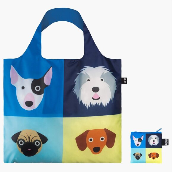 LOQI STEPHEN CHEETHAM Dogs Recycled Bag - Picture 1 of 3